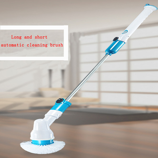 Wireless rechargeable electric cleaning brush long handle automatic rotating telescopic waterproof cleaning brush Cleaning Appliances P0419