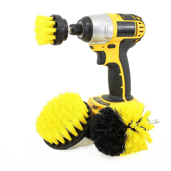 3-in-1 Electric Drill Brush Head for Floor Kitchen Tire Tub Bathroom Surface Tub Shower Tile Floor Power Scrub Bristle Clean Tool TB