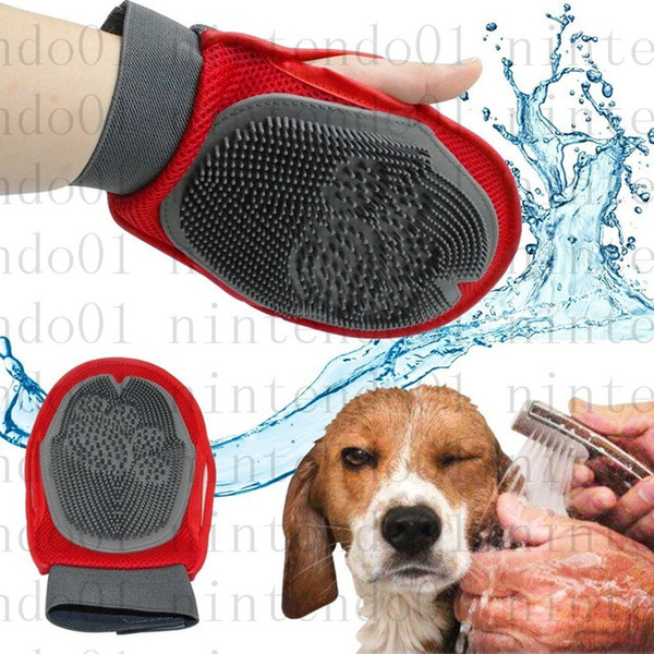 Pet Brush Glove Cat Hair Brush Grooming Fur Rubber Removal Mitt Dog Puppy Washing Cheaning Bath Brush Comb Dog Massage Shower