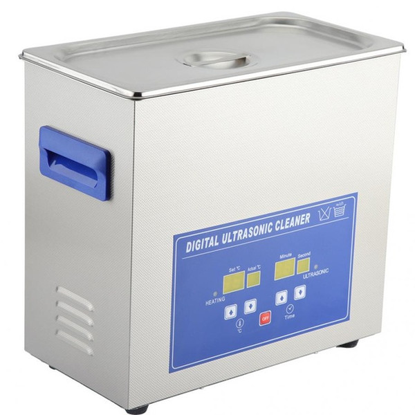 Household Digital Ultrasonic Cleaner Stainless Steel Bath Degas Ultrasound Cleaning for Watches Jewelry EU 220-240V