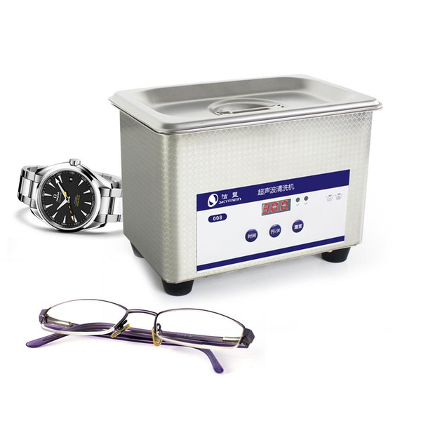 800ML Exquisite Stainless Steel Digital Ultrasonic Cleaner Components Jewelry Watches Dental Glasses Cleaner Bath