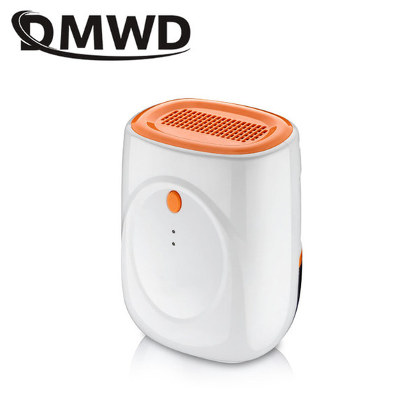 DMWD Electric Mini Air Dehumidifier Ultra-quiet 500ml Air Dryer intelligent Moisture Absorbing Machine wardrobe bookcase EU US