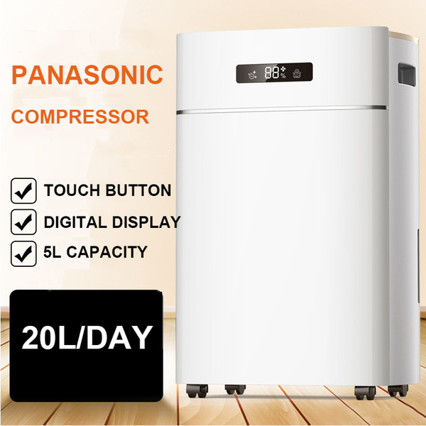 ER-620E Household Dehumidifier Air Dryer 5L Compatible Home Warehouse Office Dry Machine Home Clothes Dryer 20L/ Day