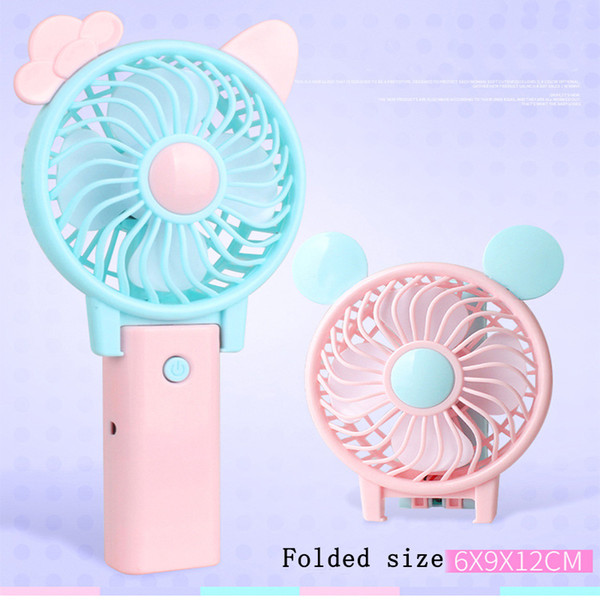 Fashion Electric Fans Portable Folding Fan USB Charging Cool Removable Rotating Handheld Mini Outdoor Fans Pocket Folding Fan