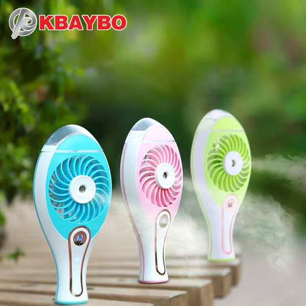 KBAYBO Portable USB Fan Cooler Mini Handy Small USB Cooling Fan Desk Pocket water mist fan cooling air humidifier