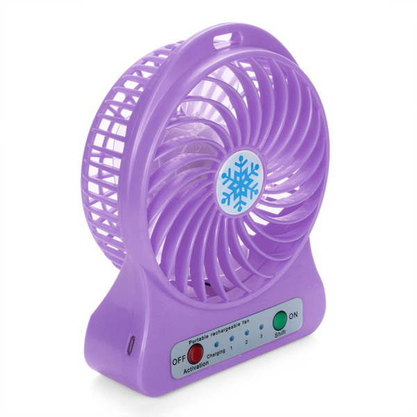 Mini Fan Portable LED Light Fan Mini Desk USB Charging Air Cooler 3 Mode Speed Regulation LED Lighting Function Cooling Fan