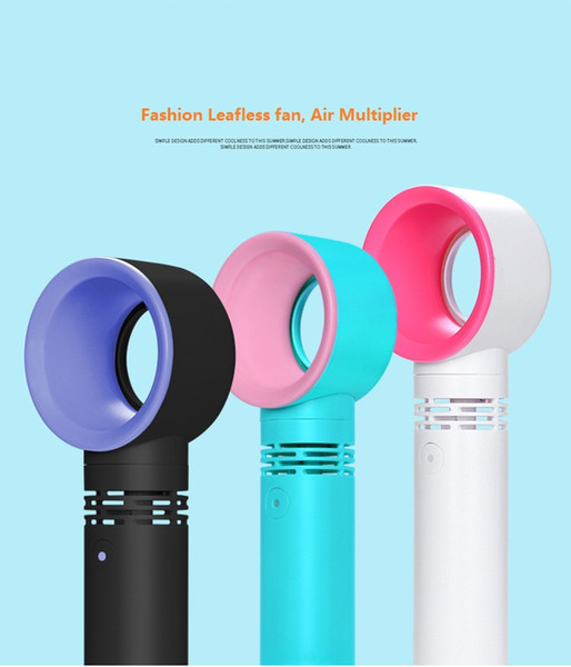 Fashion Electric Fans Portable Mini USB Fan Fast Charging Leafless Fan Summer Air Cooler 3 Color Kids Toys Random Adjustment Of Three Gears