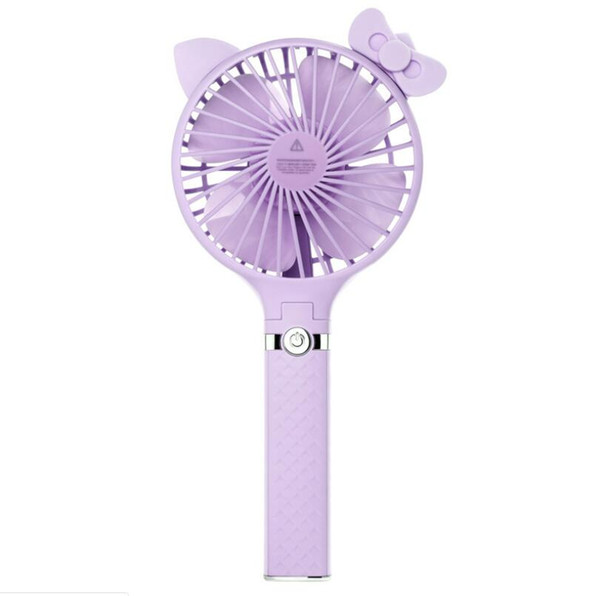 2019 Portable USB Rechargeable Multi-function Lamp Outdoor Flashlight Mini Portable Fan summer Outdoor Charger pink purple