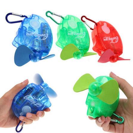 3 Colors Mini Portable Deluxe Electric Water Spray Fan Stay Fresh Cooling You Water Spray Mist Fan Travel Sport Mini Fan CCA6487 120pcs