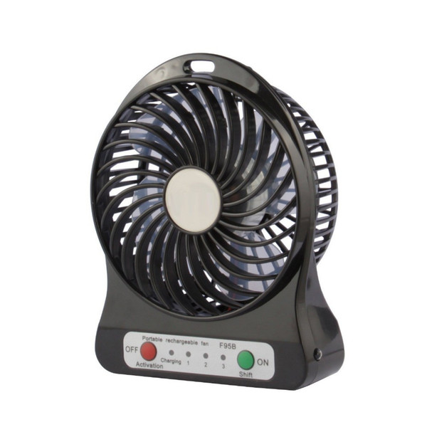 Dropshipping USB Fan Mini Electric Personal Fans LED Portable Rechargeable Desktop Fan Cooling Operated Fan hand Without battery