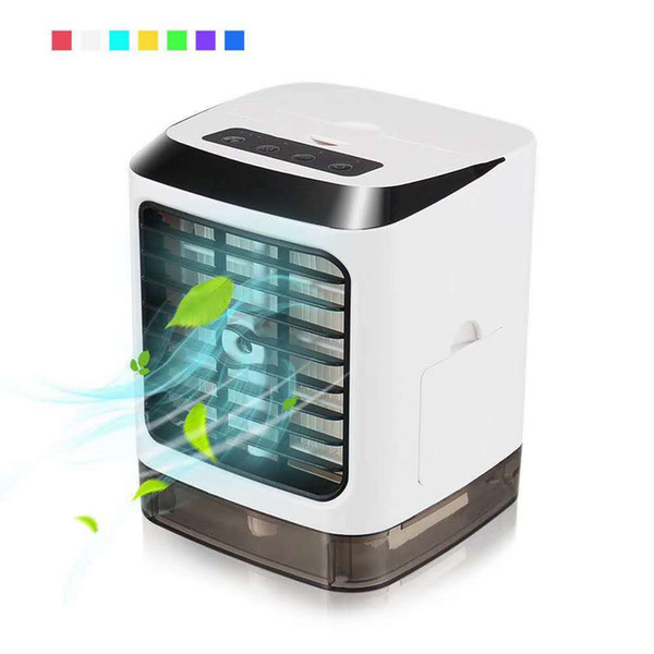 2019 NEW Convenient MINI Air Cooler Fan Portable Digital Air Conditioner Humidifier Space Easy Cool Purifies Mute Air Cooling Fan for Home O