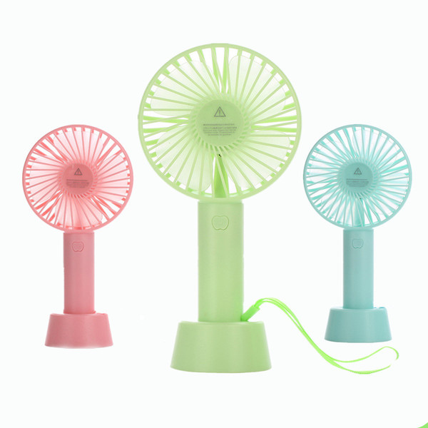 Mini Portable Fan Multifunctional USB Rechargerable Kids Table Fan 1200mAh18650 Battery Adjustable 3 Speed Indoor Outdoor Kids Hand-held fan