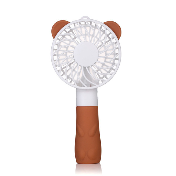 Mini Handable Fan Cute Bear Style Desktop Ventilador DC 5V USB fan Portable Summer Cooling Air Conditioner For students Workers Office