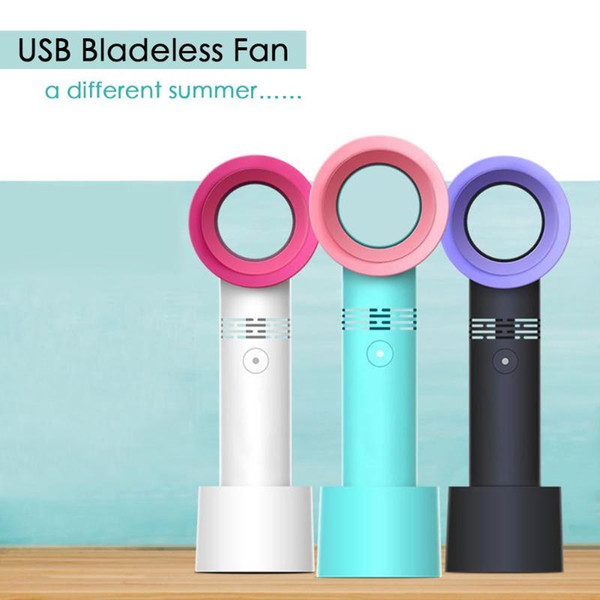 Zero 9 Handheld Mini Fan USB Bladeless Fan Portable Cooling Fan Summer Cooler No Leaf Ventilator 3 Speed Level LED Indicator