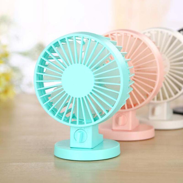 USB Fan Creative Air condition ABS Mini Desk Fans For Home Office Electric Desktop Computer Fan With Double Side Fan Blades