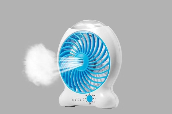 Mini rechargeable water mist cooling fan Portable electric fan