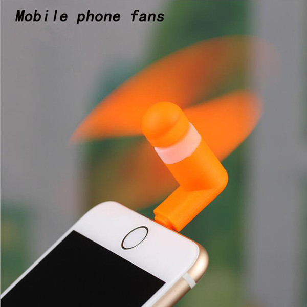 Mobile phone fans Android Apple mobile phone two-in-one fans portable removable