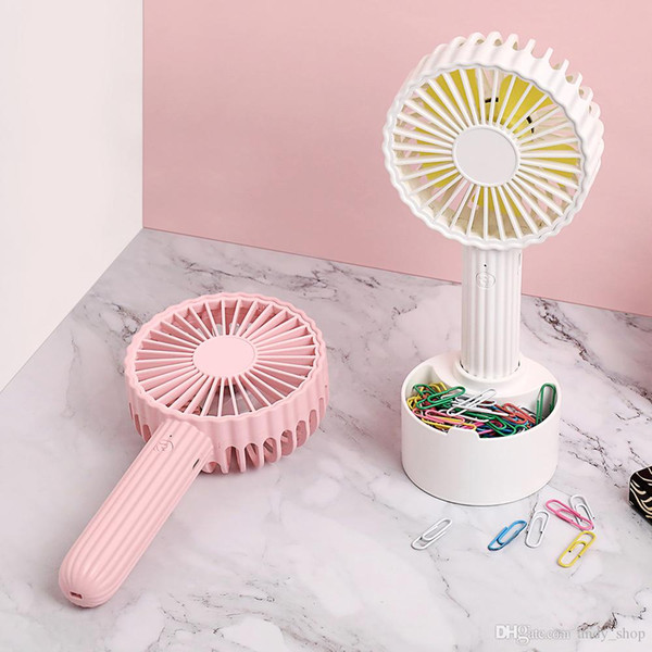 2019 New Cactus Fan Handheld Outdoor Mini USB Fan 1200ma 3 Gears Wind Speed Summer Cooling Fan with Holder