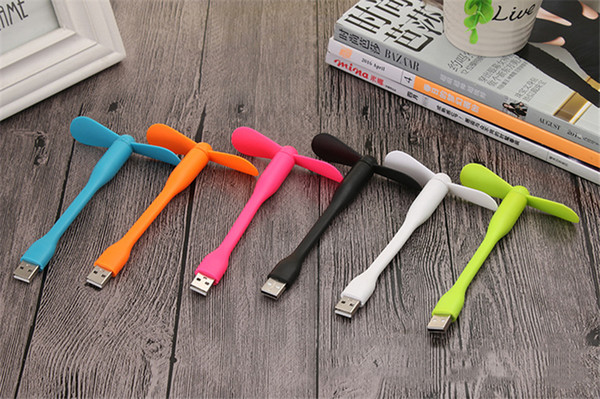 Portable Flexible USB Cooler Mini Cooling Fan Cute Colorful Cooler For Laptop Desktop Computer summer fans