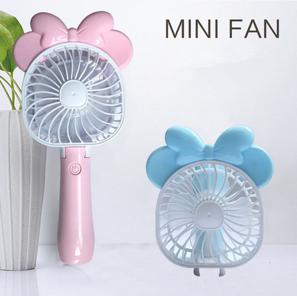 Mini Folding Portable Fan Cartoon Cat rabbit design Handheld mini fans USB Rechargeable Foldable Air Cooler Cooling Kids Toys gifts 2018