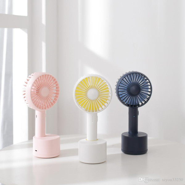 Creative Handheld Shaking Fan USB 2000mah Battery Mini Desktop Outdoor Handheld Fan Protable Aromatherapy Cooling Fan 3 Colors