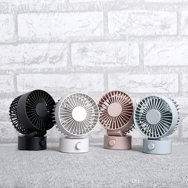 Double Windgs Mini Portable Desktop Summer Cooling Fan DC5V USB Rechargeable Outdoor Fan 4 Colors 2 Speed Adjustment