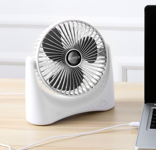 New mini fan student dormitory USB portable rechargeable desk air cycle fan for home office