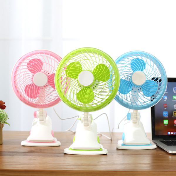 3w Mini USB electric fan clip fan Mute two gears adjustment 360 degree Manual rotation big wind power