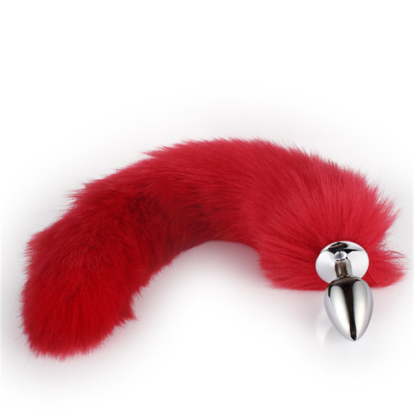 Adult Sex Game Toys Enchanting Soft Artificial Wool Couple Sexy Fox Tail Room Cosplay Vibrating Anal Plug Butt Tail Insert 19 Colors