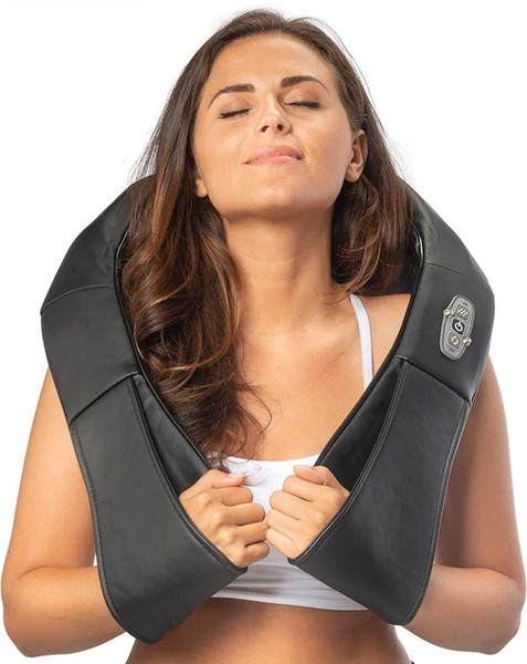 NEW Shiatsu Neck and Shoulder Massager Kneading Massage Therapy Pillow With Heat with Retail Box High Quality