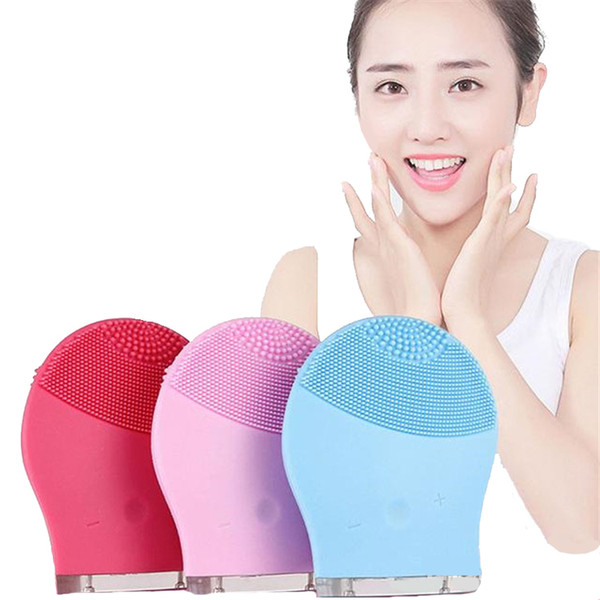 Electric Face Cleanser Vibrate Pore Clean Silicone Cleansing Brush Massager Facial Vibration Skin Care Spa Massager