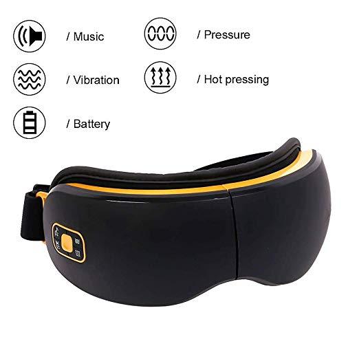 FALIY Eye Massager Machine, Eyes Relax Therapy with Air Pressure Music Vibration Heat Compression Modes,Rechargeable Vision Care Device