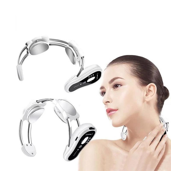 Cuello aparatos terapéuticos pulso eléctrico masajeador de cuello vértebra Cervical tratamiento acupuntura terapia magnética U4Electric mass