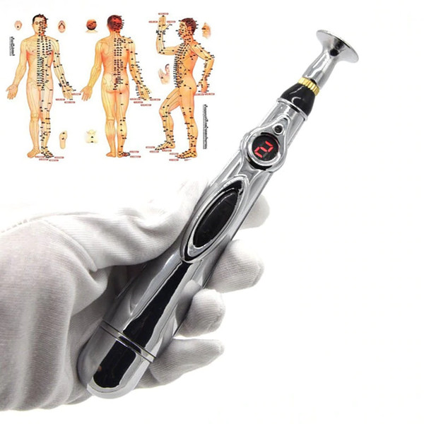 2018 Newst Electronic Acupuncture Pen Electric Meridians Laser Therapy Heal Massage Pen Meridian Energy Pen Relief Pain Tools