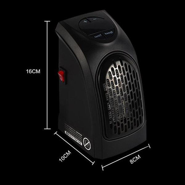 2018 Mini Heater Fan 400W Portatile Spina Handy Heater Presa Stufa Elettrica Personal Portable heater fan Remote Control use for home office