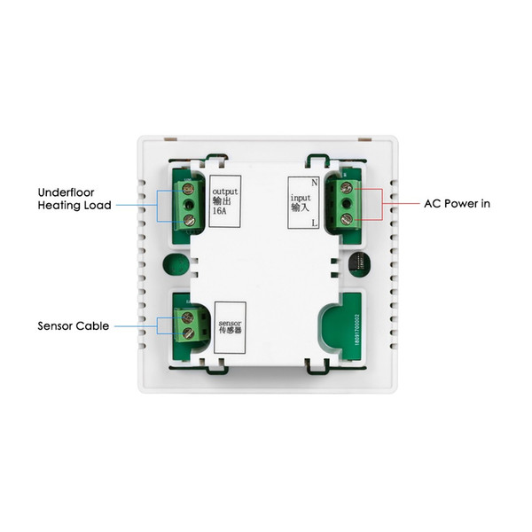 This digital floor heating thermostat uses the advanced microcomputer chip control and high precision sensor to control temperature of elect