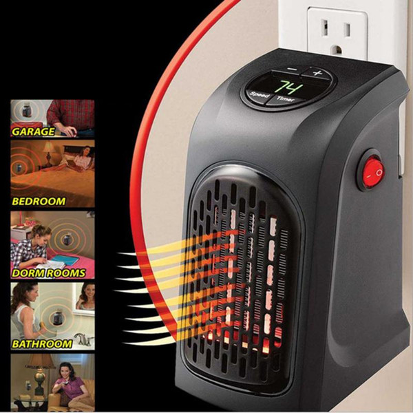 400W Mini Fan Heater Desktop Electric Heater Household Wall Handy Heater Stove Radiator Warmer Machine for Winter