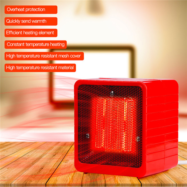 pct-500 500W Electric Heater Mini Fan Heater Desktop Household Handy Warm Air Blower Room Fan Stove Radiator Warmer Machine For Winter