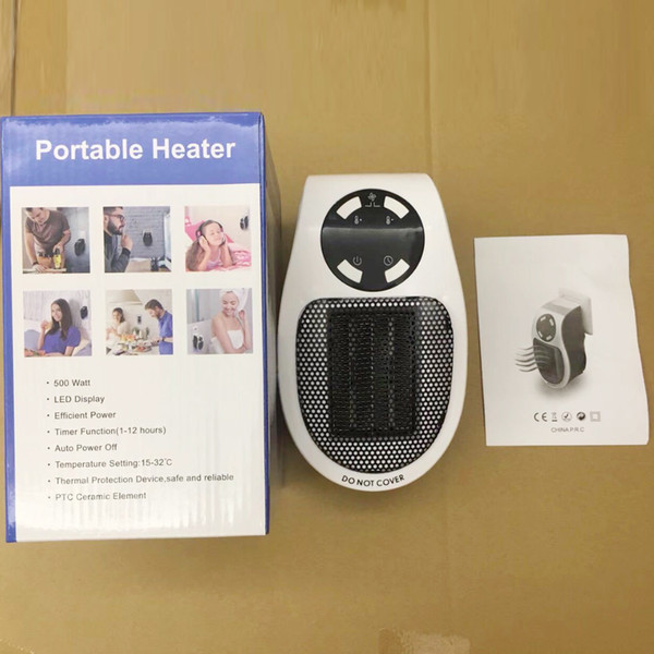 2019 Hot New Released Portable Heater Fan 500W Mini Handy Heater Elettrica Personal Portable heater fan Remote Control use for home office