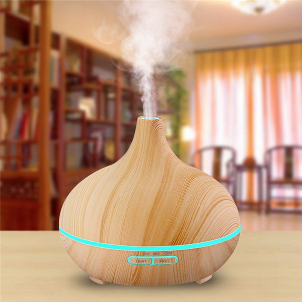 FEA 300ml Essential Oil Diffuser Wood Grain Ultrasonic Aroma Cool Mist Humidifier for Office Bedroom Baby Room Study Yoga Spa