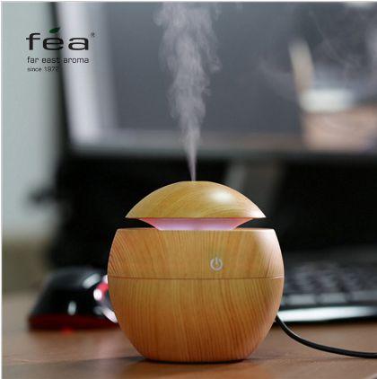 FEA Essential Oil Diffuser 130ML LED Ultrasonic Cool Mist Aroma Air Humidifier USB Air Purifier for Office Home Bedroom Living