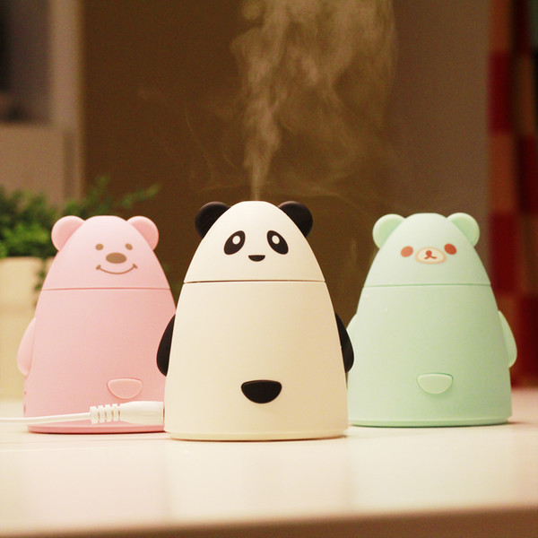 80ML Cute bear Ultrasonic Air Aroma mini usb Humidifier Electric Aromatherapy Essential Oil Aroma Diffuser