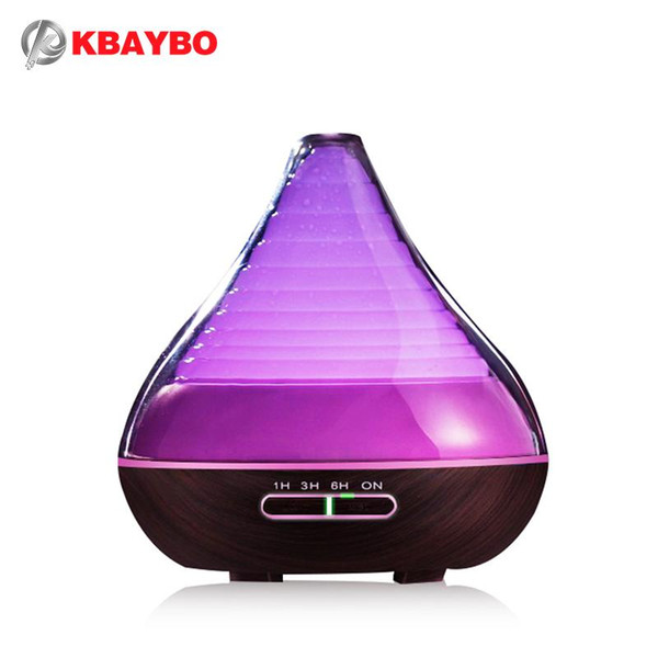 300ml Aroma Essential Oil Diffuser Wood Grain Ultrasonic Cool Mist Humidifier for Office Home Bedroom Living Room Study Yoga Spa Merry Chris