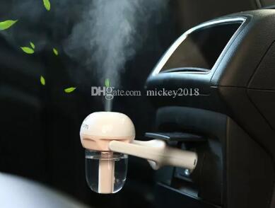 Mini Car Air Humidifier Steam Aroma Diffuser Aromatherapy Fresher Adaptor For Water Perfume Essential Oil with logo Free Ship