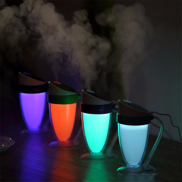 Creative Mini Colorful USB Moonlight Cup Humidifier Home Aomatherapy Humidifier Colorful Night Light Air Purifier Humidifie