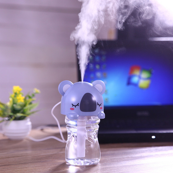 New Arrival Cubs USB Mini Cartoon Bottle Cap Humidifier Office Aromatherapy Essential Oil Silent Small Humidifier