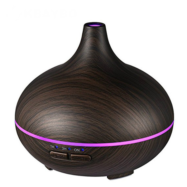 150ml Aroma Essential Oil Diffuser Ultrasonic Air Humidifier with 4 Timer Settings 7 Color Changing LED lamp Whole House Humidi