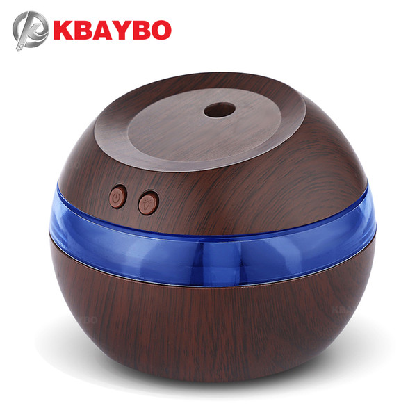 Mini Car Aromatherapy Humidifier Aroma Diffuser Essential Oil Diffuser Air Purifier Blue Backlight LED