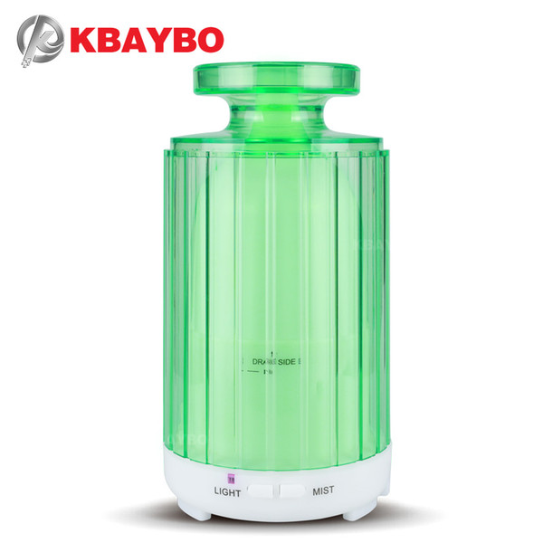 KBAYBO 200ML ultrasonic humidifier aromatherapy essential oil diffuser cold fog ultra-quiet design 7 soothing LED lights