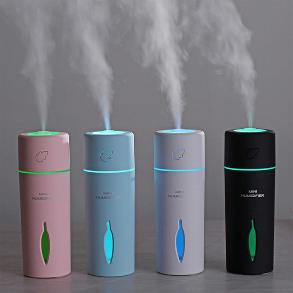 2019 New Arrival USB Ultrasonic Diffuser Aromatherapy Humidifier with LED lights for Working Office Hotel Bedroom with Retail Box